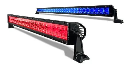 Extreme LED RGB Light Bars in Red and Blue