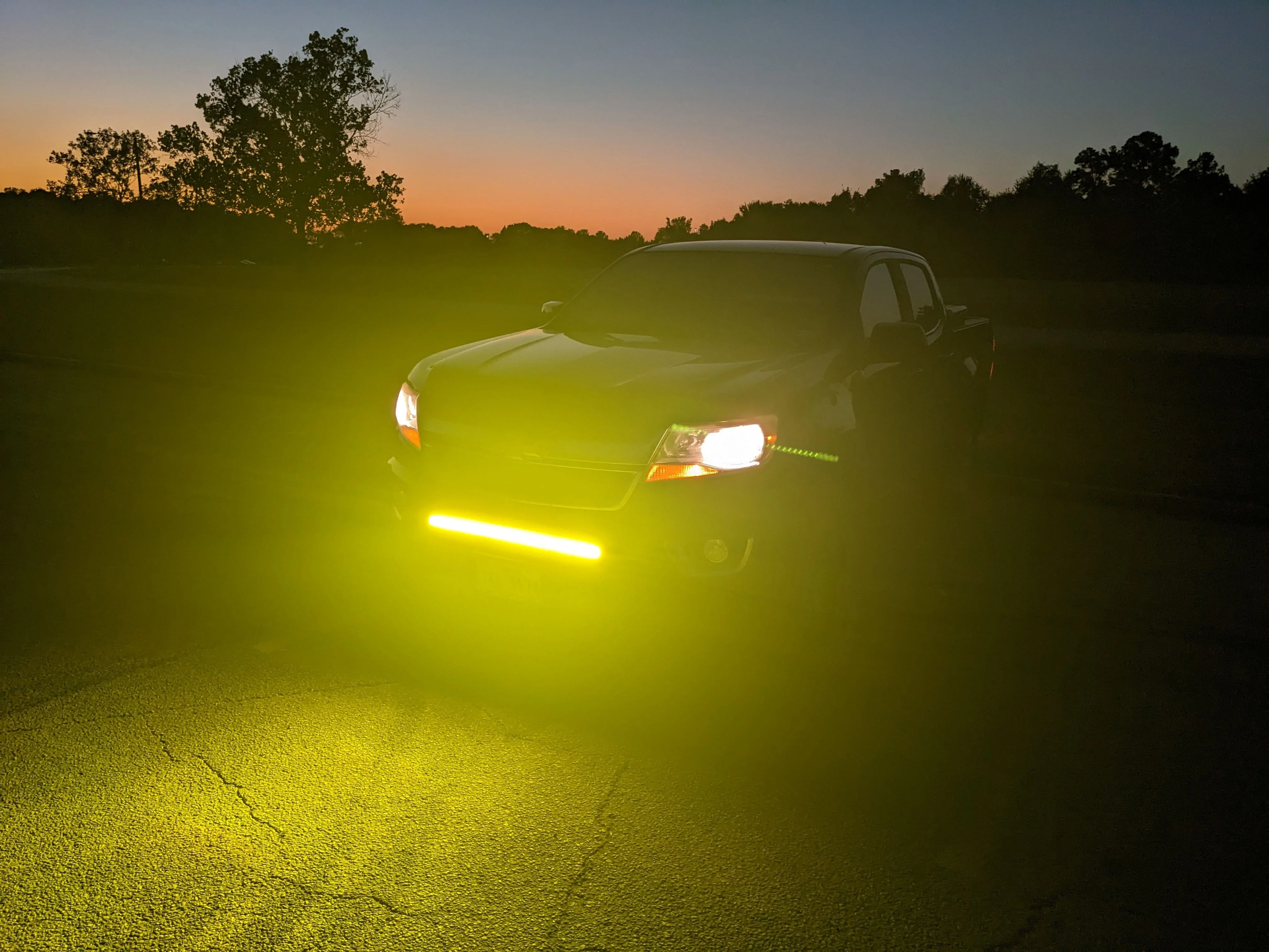 Completed amber light bar install