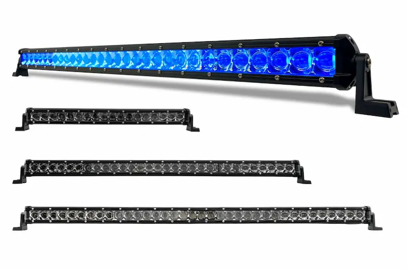 Extreme single row led light bar rgb