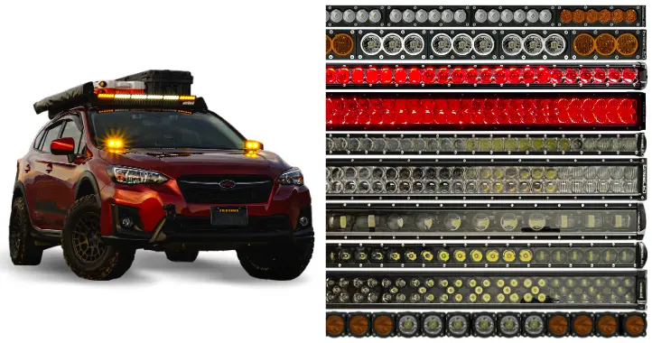 Extreme LED light bars for cars, stealth, x6, dual row series